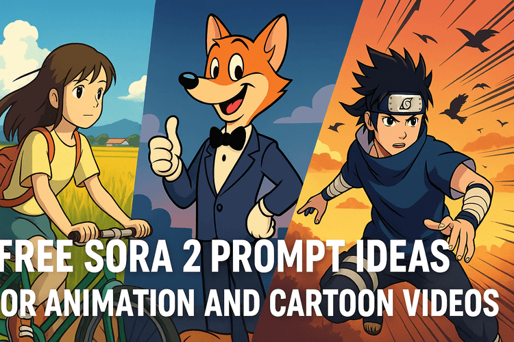 Free Sora 2 Prompt Ideas for Animation and Cartoon Videos