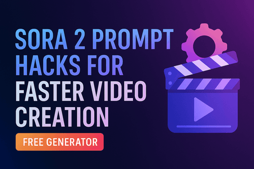 Sora 2 Prompt Hacks for Faster Video Creation – Free Generator Edition